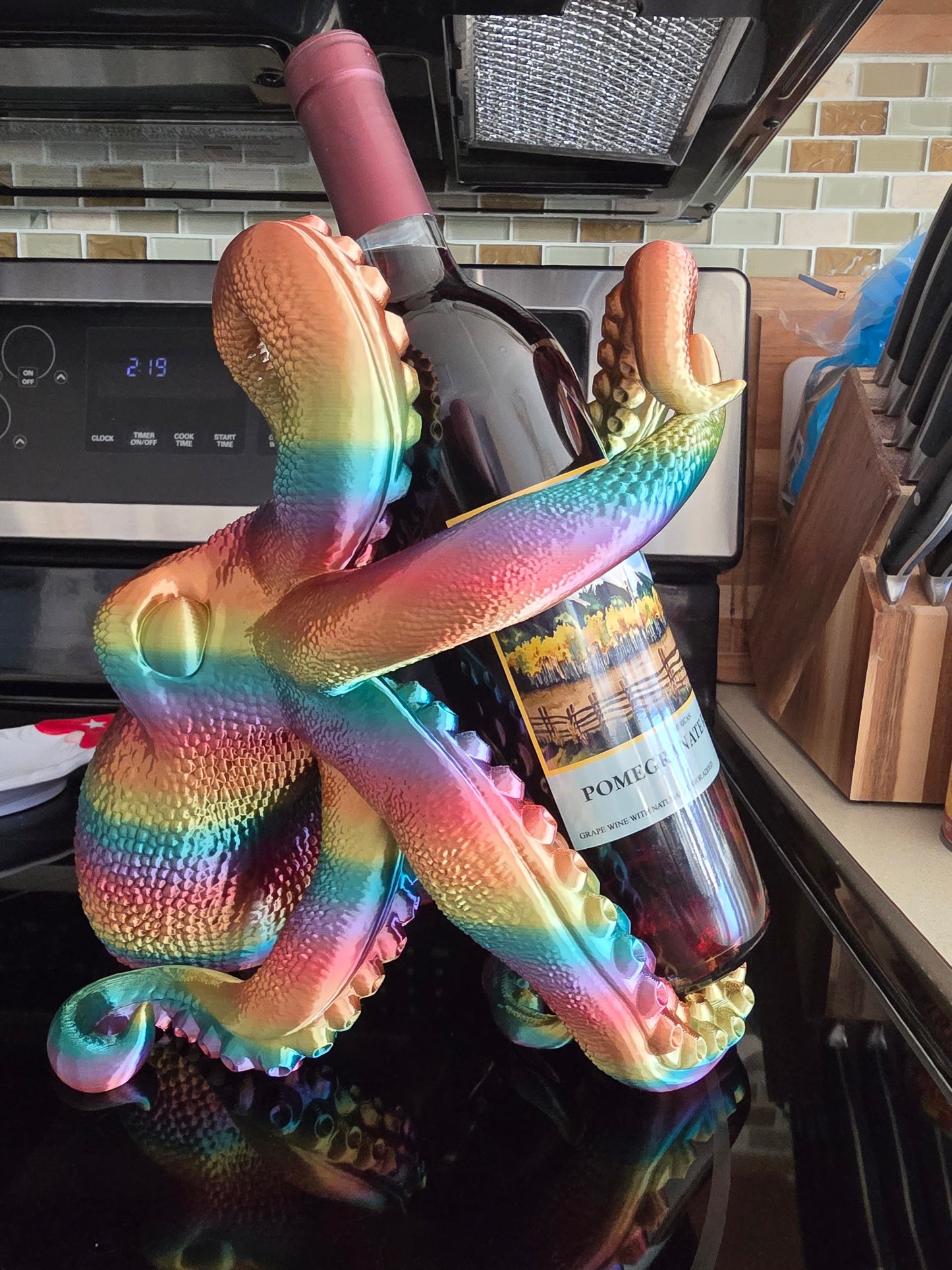 Octopus wine bottle/bottle holder