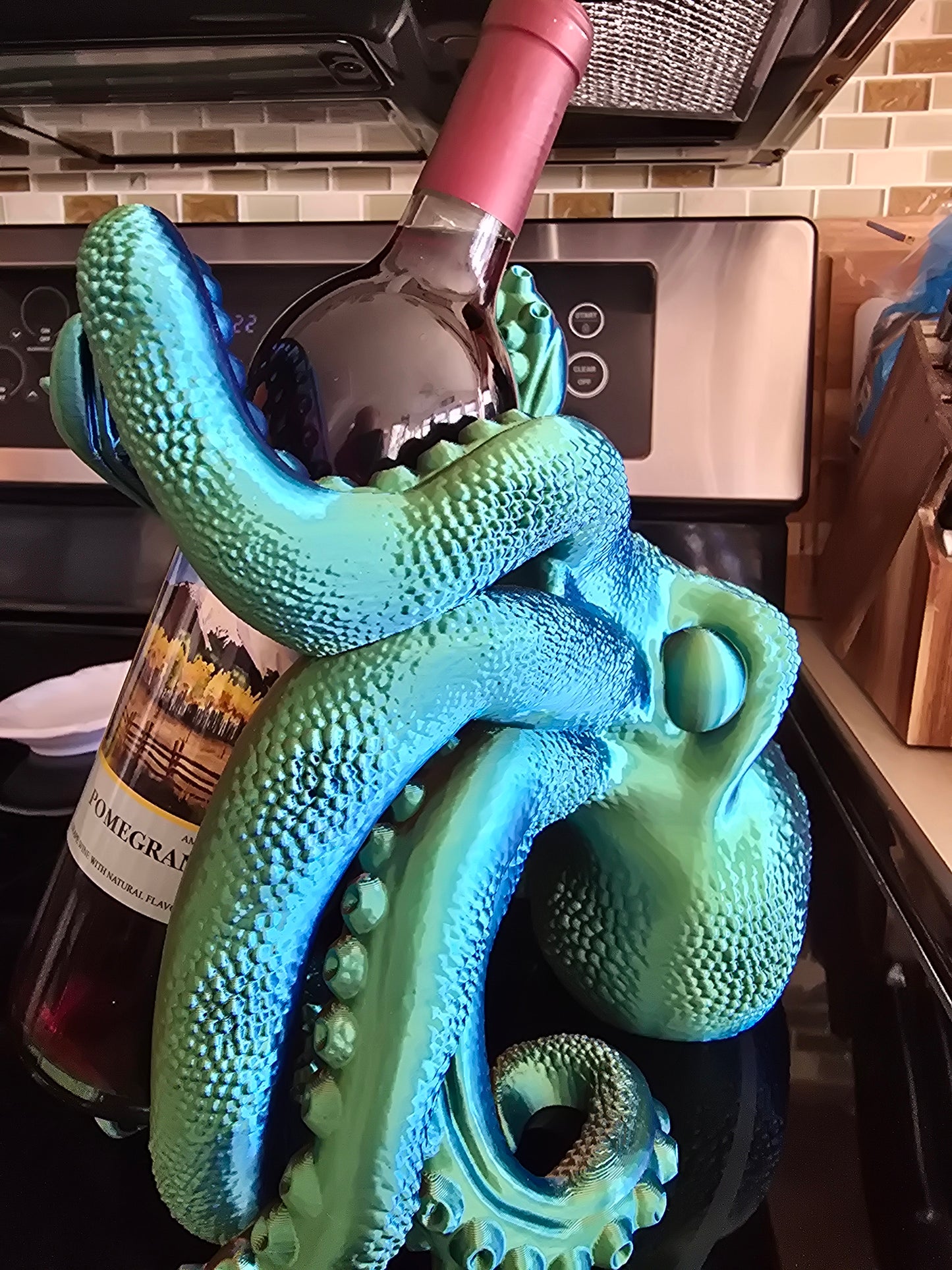 Octopus wine bottle/bottle holder