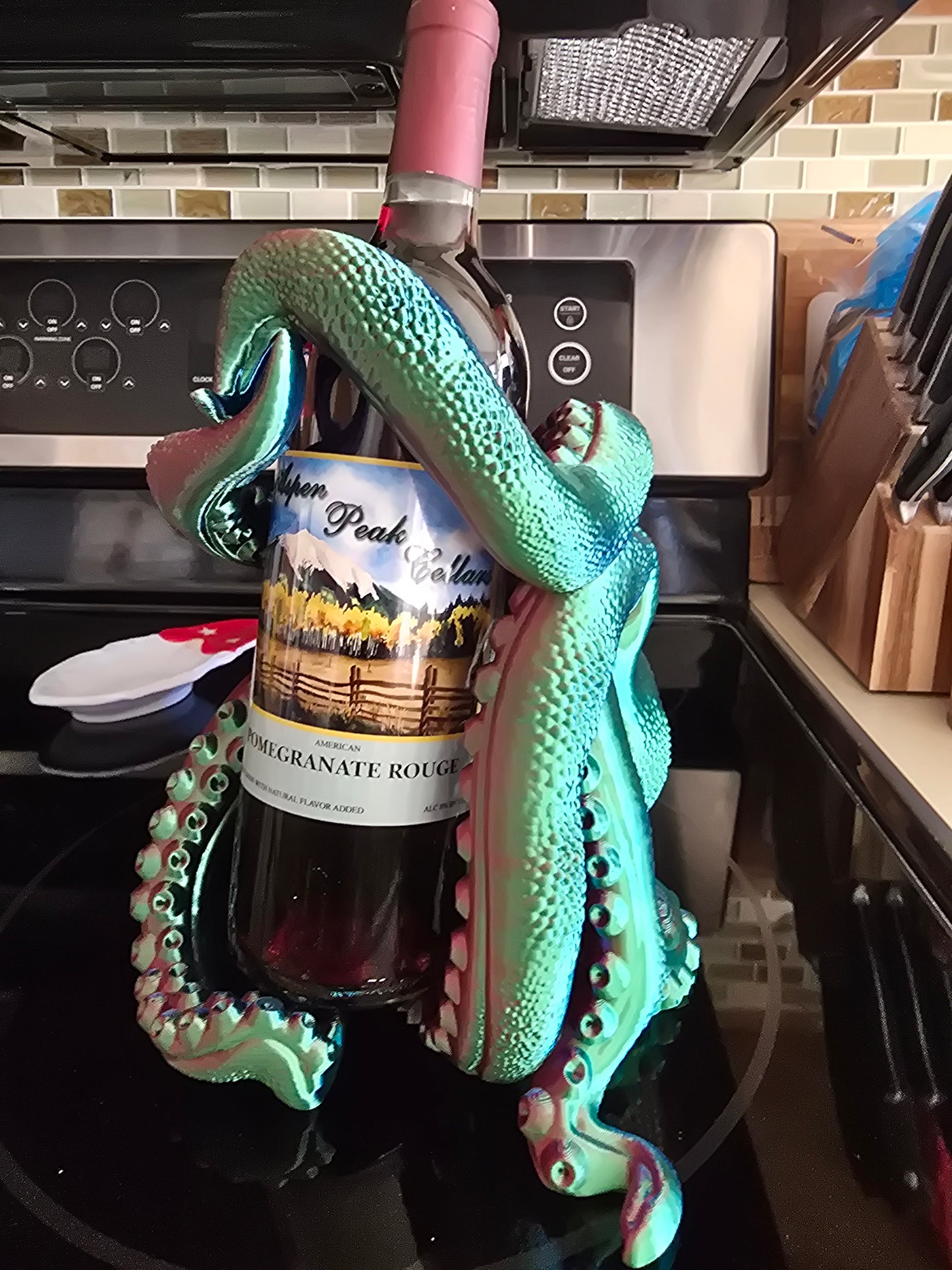 Octopus wine bottle/bottle holder