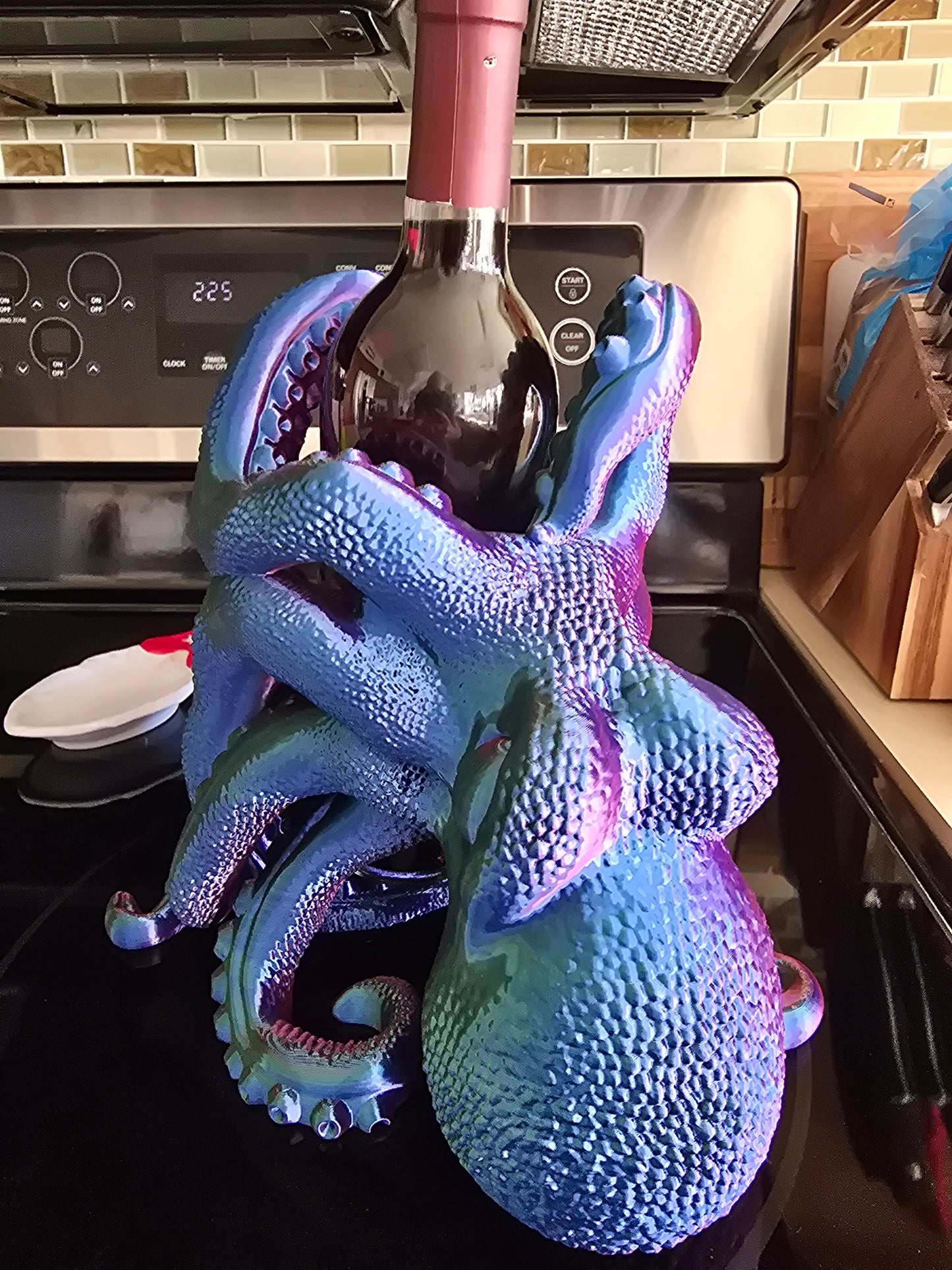 Octopus wine bottle/bottle holder