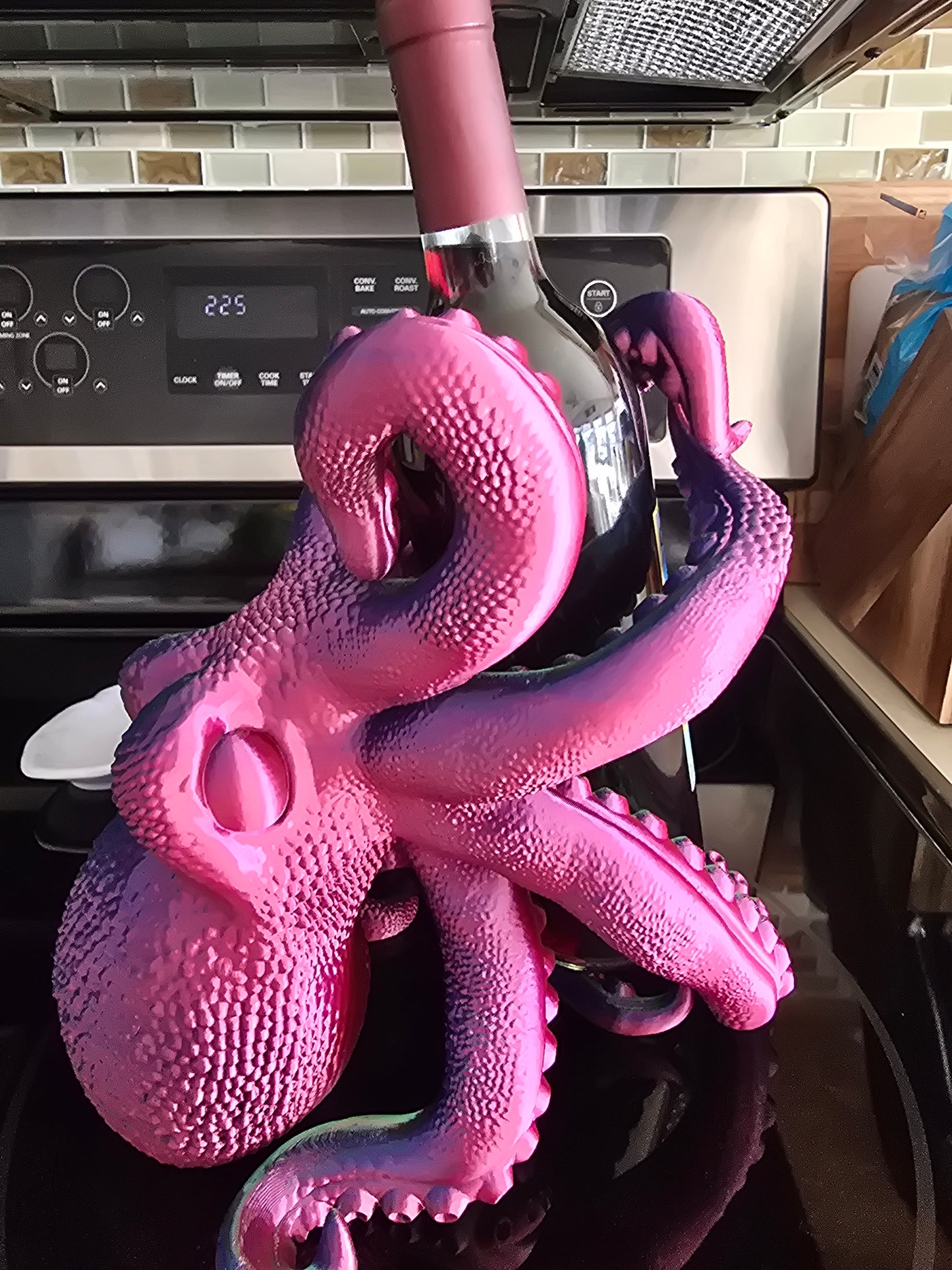 Octopus wine bottle/bottle holder